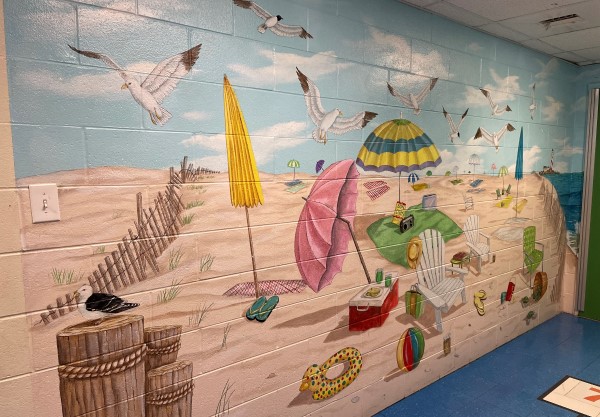 A mural at the Terry Children's Center