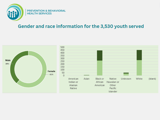 FY 24 Treatment Services demographics chart