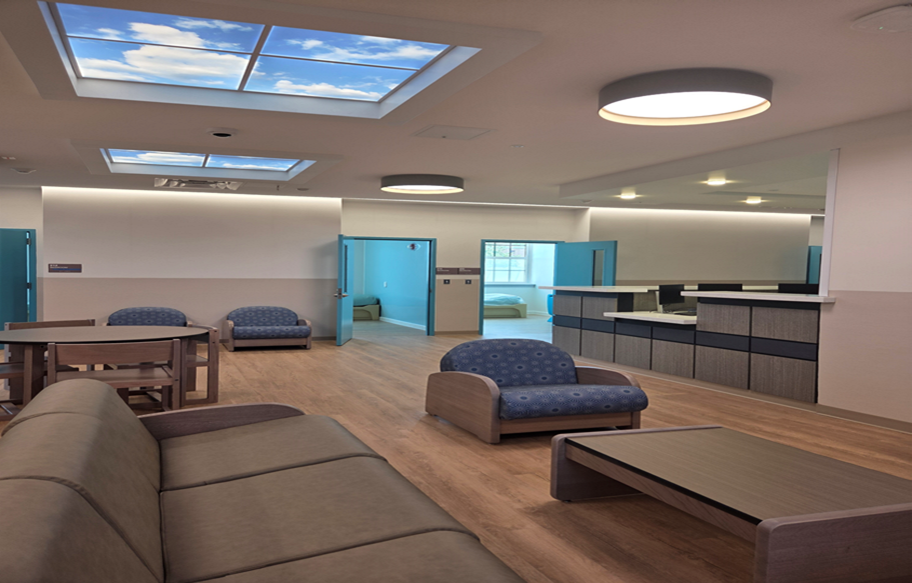 Image of sitting area within the John E. Stevenson Youth Center