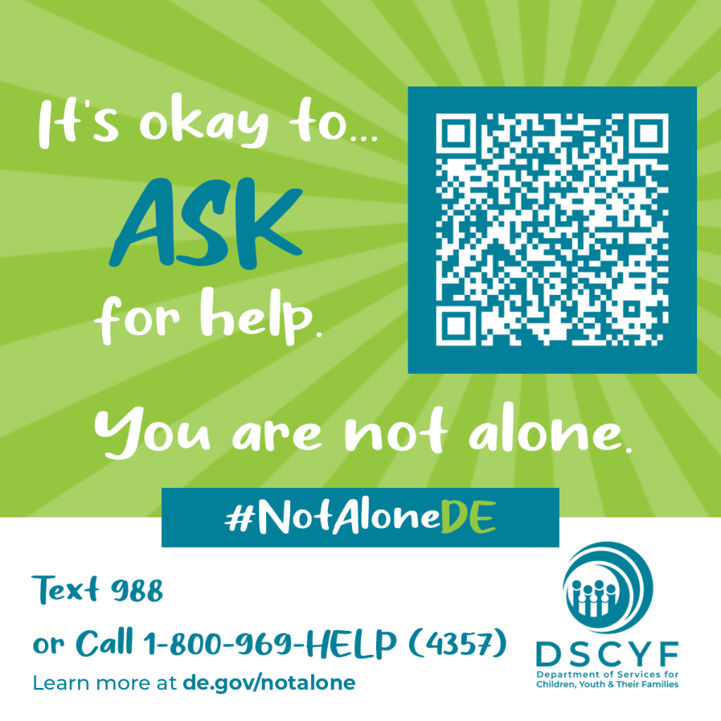 It's okay to...ask for help social media graphics