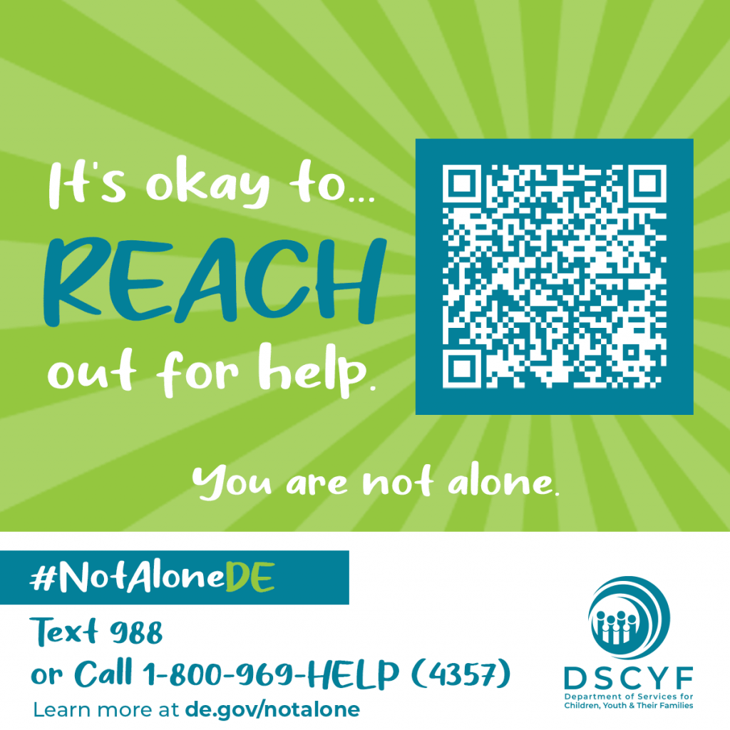 It's okay to...reach out for help. You are not alone social media graphics